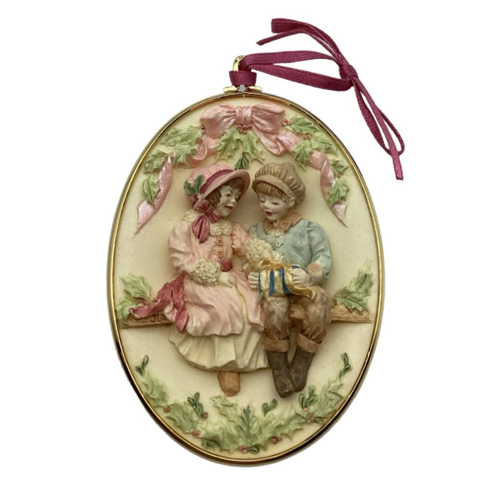 Hallmark 1993 Christmas a beautiful season for sharing Christmas Ornament/Stand